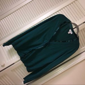 Dark green cardigan